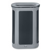 Enhance Series Waste Receptacle, 13 Gal, Metal, Pearl Gray/Umbra Gray