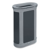 Enhance Series Waste Receptacle, 13 Gal, Metal, Pearl Gray/Umbra Gray