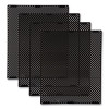 Medium General Purpose Perforated Panels For Tailor And Landmark Series Containers, 20.72" x 0.5" x 27.95", Black, 4/Carton