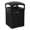 Medium Prelabeled Landfill Waste Panels For Tailor And Landmark Series Containers, 20.72" x 0.5" x 27.95", Black, 4/Carton