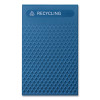Large Prelabeled Recycled Waste Panels For Tailor And Landmark Series Containers, 20.72" x 0.5" x 34.33", Blue, 4/Carton