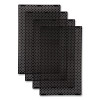 Large General Purpose Perforated Panels For Tailor And Landmark Series Containers, 20.72" x 0.5" x 34.33", Black, 4/Carton