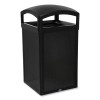 Tailor Decorative Outdoor Waste Receptacle Frames, 51 Gal, Metal, Black