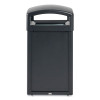 Tailor Decorative Outdoor Waste Receptacle Frames, 51 Gal, Metal, Black