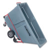1 Cu Yd Brute Duratilt Frame Tilt Truck, Standard Duty, 1,200 Lb Capacity, Gray