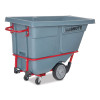0.5 Cu Yd Brute Duratilt Frame Tilt Truck, Heavy Duty, 1,400 Lb Capacity, Gray