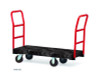 Platform Truck With 8" Tpr Casters, 2,000 Lb Capacity, 30 x 60 x 7, Black