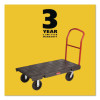 Platform Truck With 8" Tpr Casters, 2,000 Lb Capacity, 30 x 60 x 7, Black