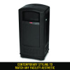 Plaza Jr. Container, 35 Gal, Plastic, Black