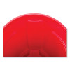 Vented Round Brute Container, 55 Gal, Plastic, Red, 3/Carton