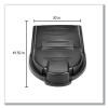 Mega Brute Mobile Container Lid, 30 x 49.5, Black