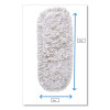 Kut-A-Way Dust Mop Head, Cotton, 24", White, 12/Carton