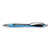 Slider Rave Xb Ballpoint Pen, Retractable, Extra-Bold 1.4 Mm, Black Ink, Black/Light Blue Barrel