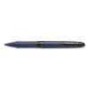 One Business Rollerball Pen, Stick, Fine 0.6 Mm, Black Ink, Dark Blue/Black Barrel, 10/Box