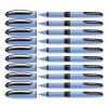 One Hybrid N Rollerball Pen, Stick, Fine 0.5 Mm, Black Ink, Blue Barrel, 10/Box