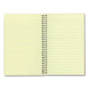 Single-Subject Wirebound Notebooks, Narrow Rule, Brown Board Cover, (80) 7.75 x 5 Eye-Ease Green Sheets