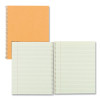 Single-Subject Wirebound Notebooks, Narrow Rule, Brown Board Cover, (80) 10 x 8 Eye-Ease Green Sheets