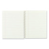 Single-Subject Wirebound Notebooks, Narrow Rule, Brown Board Cover, (80) 10 x 8 Eye-Ease Green Sheets