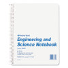 Engineering And Science Notebook, Quadrille Rule (10 Sq/In), White Cover, (60) 11 x 8.5 Sheets