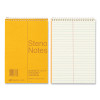Standard Spiral Steno Pad, Brown Cover, Gregg Rule, (80) Eye-Ease Green 6 x 9 Sheets