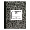 Composition Book, Quadrille Rule (5 Sq/In), Black Marble Cover, (80) 10 x 7.88 Sheets