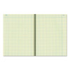Computation Notebook, Quadrille Rule (4 Sq/In), Brown Cover, (75) 11.75 x 9.25 Sheets