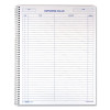 Wirebound Call Register, One-Part (No Copies), 11 x 8.5, 100 Forms Total