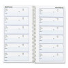 Detail Wirebound Voice Mail Log Book, One-Part (No Copies), 5 x 1.63, 6 Forms/Sheet, 600 Forms Total
