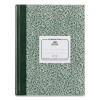 Lab Notebook, Quadrille Rule (5 Sq/In), Green Marble Cover, (96) 10.13 x 7.88 Sheets