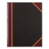 Texthide Eye-Ease Record Book, Black/Burgundy/Gold Cover, 10.38 X 8.38 Sheets, 150 Sheets/Book