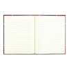 Texthide Eye-Ease Record Book, Black/Burgundy/Gold Cover, 10.38 X 8.38 Sheets, 300 Sheets/Book