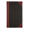 Texthide Eye-Ease Record Book, Black/Burgundy/Gold Cover, 14.25 X 8.75 Sheets, 300 Sheets/Book
