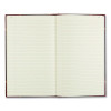 Texthide Eye-Ease Record Book, Black/Burgundy/Gold Cover, 14.25 X 8.75 Sheets, 300 Sheets/Book