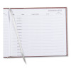 Hardcover Visitor Register Book, Burgundy Cover, 9.78 X 8.5 Sheets, 128 Sheets/Book
