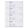 Money Receipt Book, Softcover, Two-Part Carbonless, 7 x 2.75, 4 Forms/Sheet, 200 Forms Total