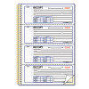 Gold Standard Money Receipt Book, Two-Part Carbonless, 7 x 2.75, 4 Forms/Sheet, 300 Forms Total