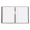 Notepro Notebook, 1-Subject, Medium/College Rule, Black Cover, (75) 11 x 8.5 Sheets
