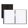 Notepro Notebook, 1-Subject, Medium/College Rule, Black Cover, (75) 11 x 8.5 Sheets