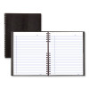 Notepro Notebook, 1-Subject, Medium/College Rule, Black Cover, (100) 11 x 8.5 Sheets