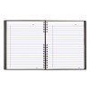Notepro Notebook, 1-Subject, Medium/College Rule, Black Cover, (100) 11 x 8.5 Sheets