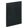 Executive Notebook With Ribbon Bookmark, 1-Subject, Medium/College Rule, Black Cover, (75) 10.75 x 8.5 Sheets