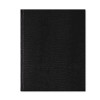 Executive Notebook With Ribbon Bookmark, 1-Subject, Medium/College Rule, Black Cover, (75) 10.75 x 8.5 Sheets