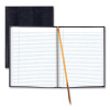 Executive Notebook With Ribbon Bookmark, 1-Subject, Medium/College Rule, Blue Cover, (75) 11 x 8.5 Sheets