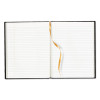 Executive Notebook With Ribbon Bookmark, 1-Subject, Medium/College Rule, Blue Cover, (75) 11 x 8.5 Sheets