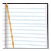 Executive Notebook With Ribbon Bookmark, 1-Subject, Medium/College Rule, Blue Cover, (75) 11 x 8.5 Sheets