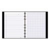 Notepro Quad Notebook, Data/Lab-Record Format With Narrow And Quadrille Rule Sections, Black Cover, (96) 9.25 x 7.25 Sheets