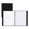 Notepro Quad Notebook, Data/Lab-Record Format With Narrow And Quadrille Rule Sections, Black Cover, (96) 9.25 x 7.25 Sheets