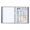 Notepro Notebook, 1-Subject, Medium/College Rule, Indigo Blue Cover, (75) 9.25 x 7.25 Sheets