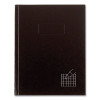 Professional Quad Notebook, Quadrille Rule (4 Sq/In), Black Cover, (96) 9.25 x 7.25 Sheets