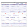 Yearly Wall Calendar, 24 x 36, White/Blue Sheets, 12-Month (Jan To Dec): 2026